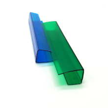 4mm -20mm transparent polycarbonate U shape profile